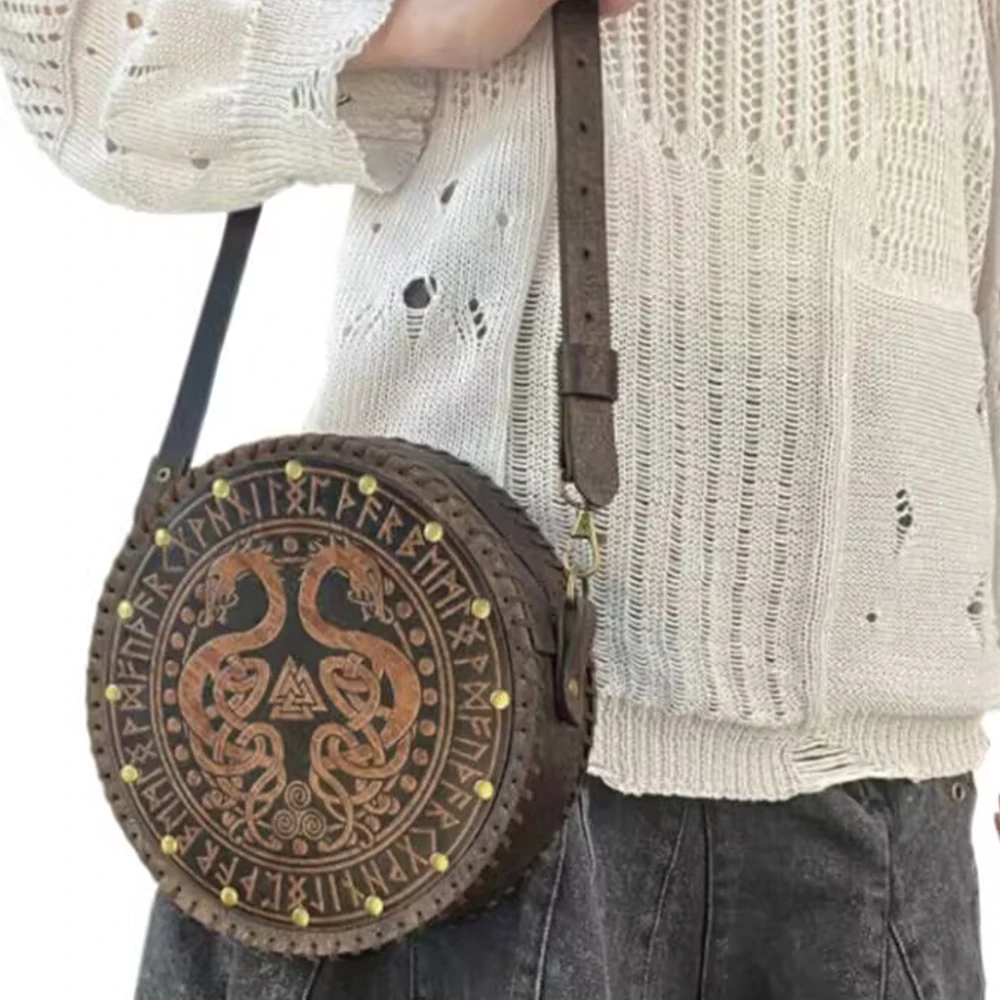

Vintage Medieval Waist Pouches PU Leather Belt Bag Cosplay Pirate Waist Bag Retro Coin Purse Medieval Costumes