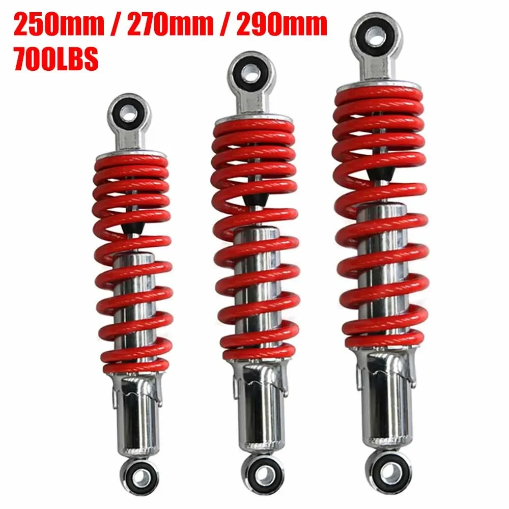 Bicycle Motorcycle 250/270/290mm 700LBS ATV Buggy Rear Shock Absorber Suspension for 50-150cc Motorcycle Go Kart not hydraulic