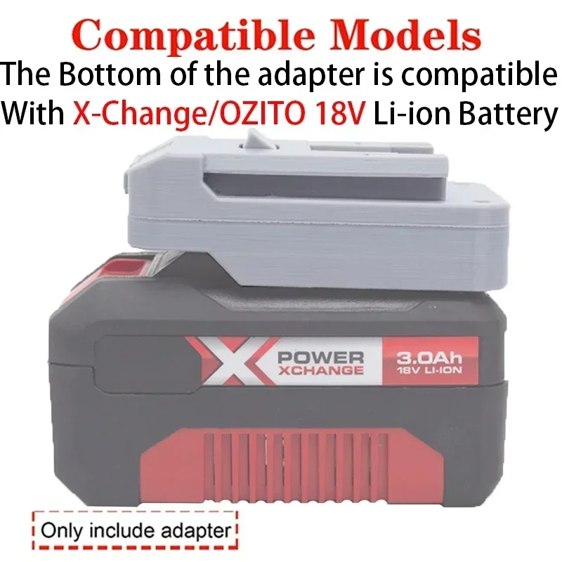 Battery Adapter for Bosch 18V LI-Ion Tools Converter to Einhell/X-Change/Ozito 18V Li-Ion Battery Adapter Power Tool Accessory