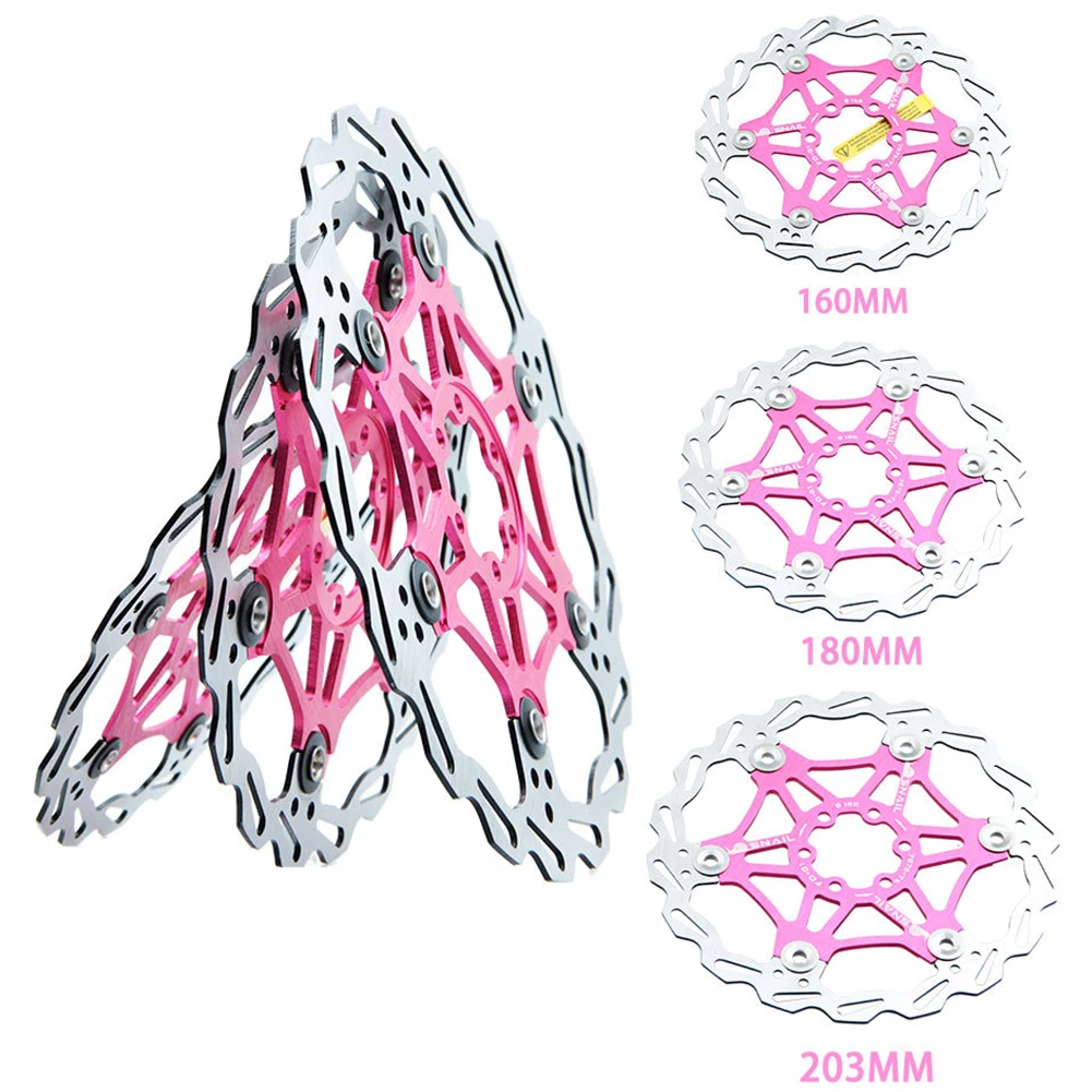 

1 шт. велосипедный дисковый тормозной ротор плавающий горный велосипед розовый сменный 2 мм износостойкий велосипедные запчасти