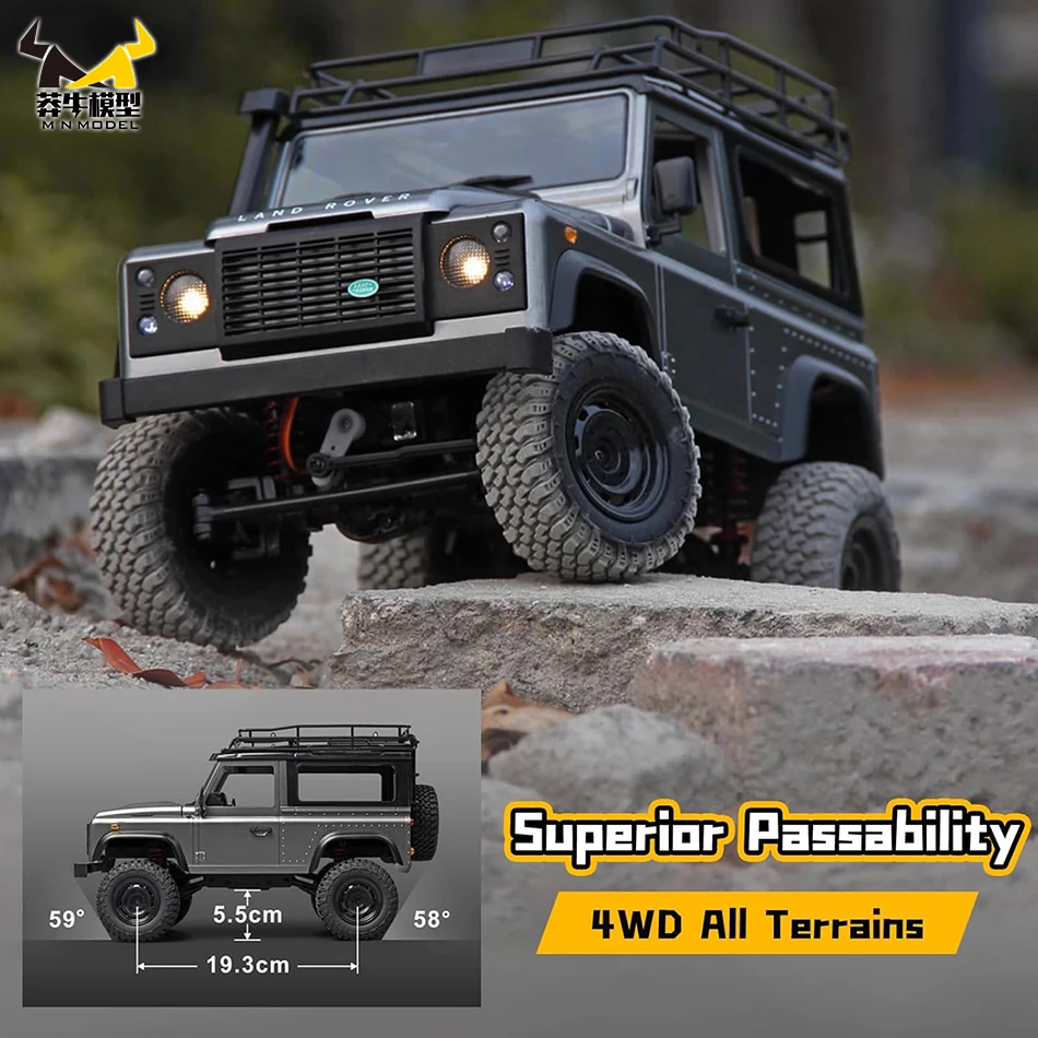 MN modèle 1/12 4WD RC dinosaure Tour plongée tout-terrain voiture tout Terrain véhicule Wading escalade camion roche chenille jouet pour adulte cadeau