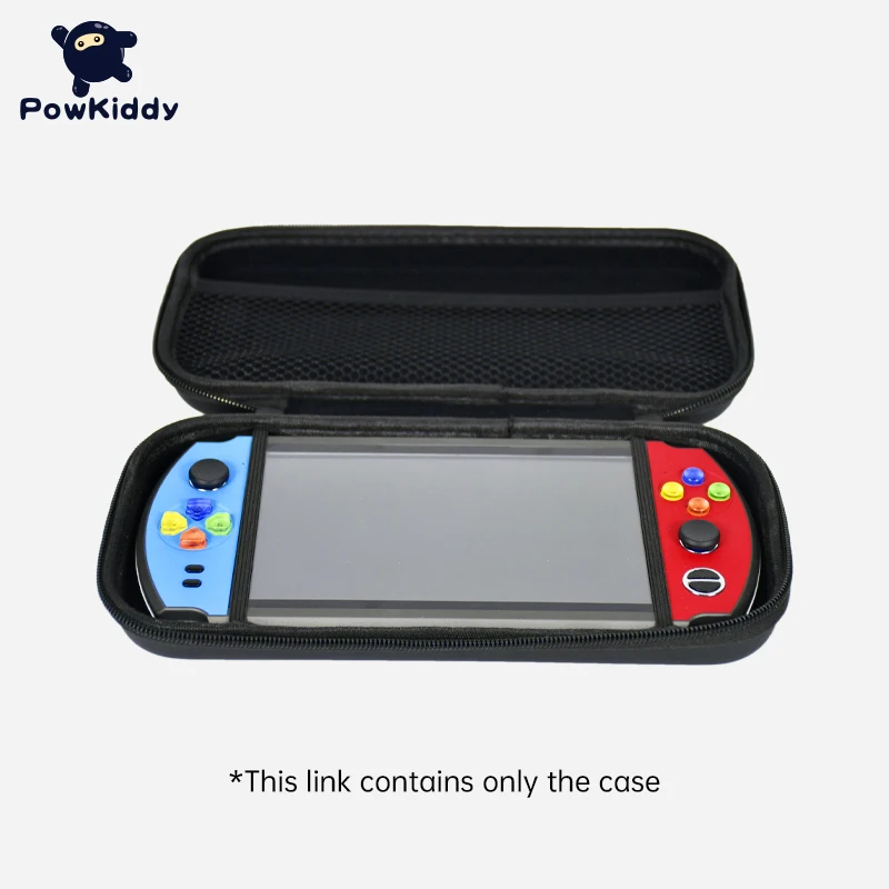 Powkiddy-جراب وحدة تحكم ألعاب محمول ، جراب واقٍ ريترو ، سهل الحمل ، لـ X2 X19 X16 7 بوصة