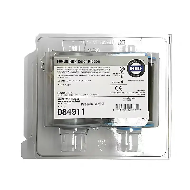 

hid-fargo 084911 YMCK color ribbon 750prints 084900 film 1500 prints for hidfargo HDP6600 card printer