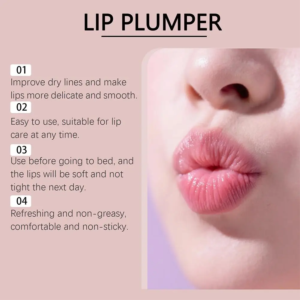 4/8ml Moisturizing Anti-Wrinkle Lip Serum  Lip Enriching Essence Instant Volumising Enhancer Lip Gloss Smoothing Lip Care Makeup