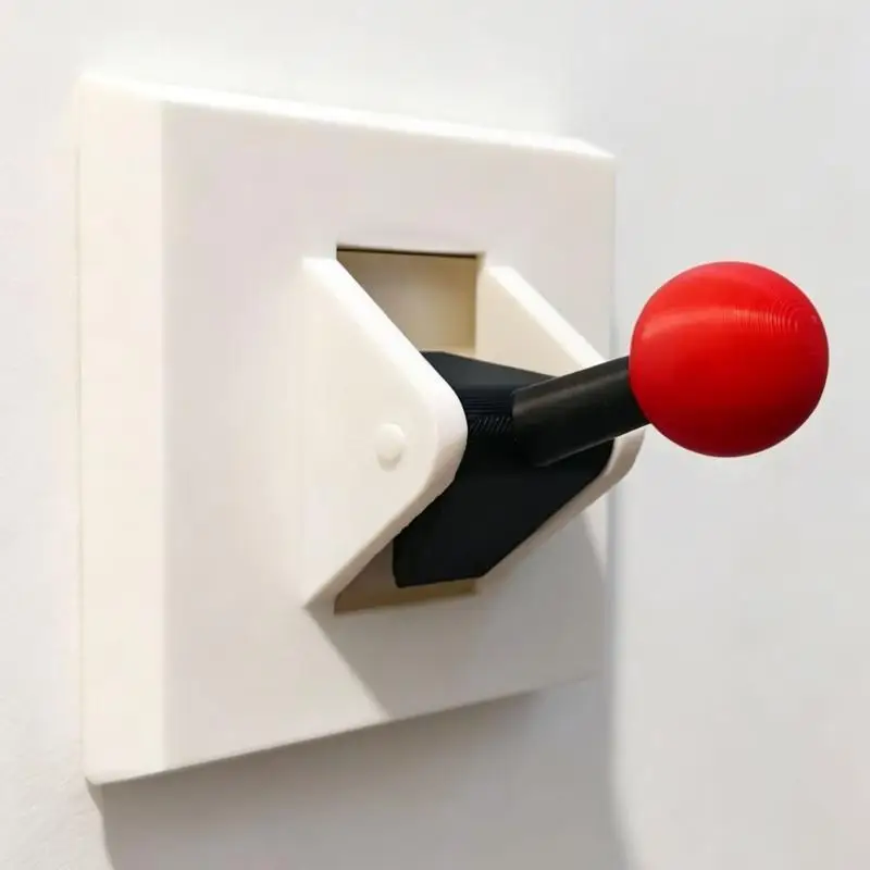 DIY Decor Arcade Rocker Switch Panel Decoration Self-Adhesive Wall Switch Sticker for Home Bedroom Gaming Room Decor
