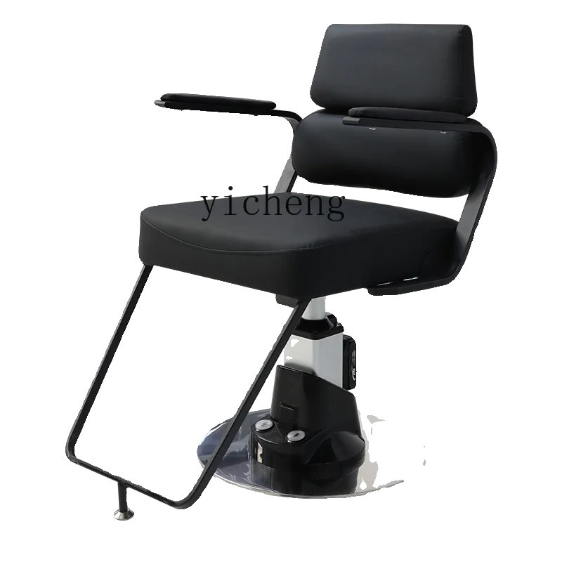 Zk Simple Salon Chair for Hair Salon Rotatable Electric Lifting High-End Hair Cutting Chair