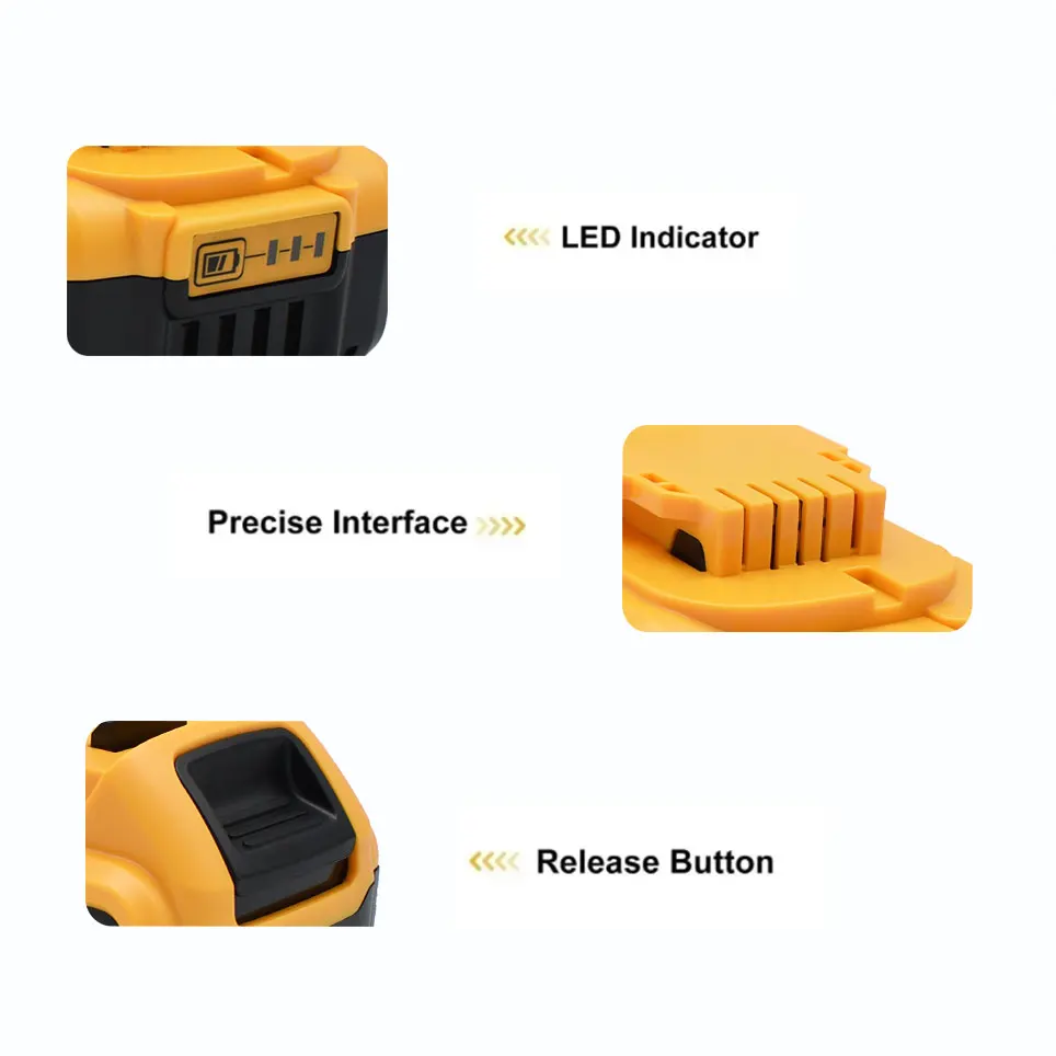 Imagem -03 - Bateria de Broca sem Fio Chave de Fenda Compatível com Dcb203 Dcb181 Dcd790 Dcb203 Dcb181 Dcd790 20v 5.0ah