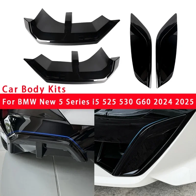 

For BMW New 5 Series i5 525 530 G60 2024 2025 Car Front Bumper Wolf Tooth Trim Rear Bumper Splitter Car Body Kits Accessories