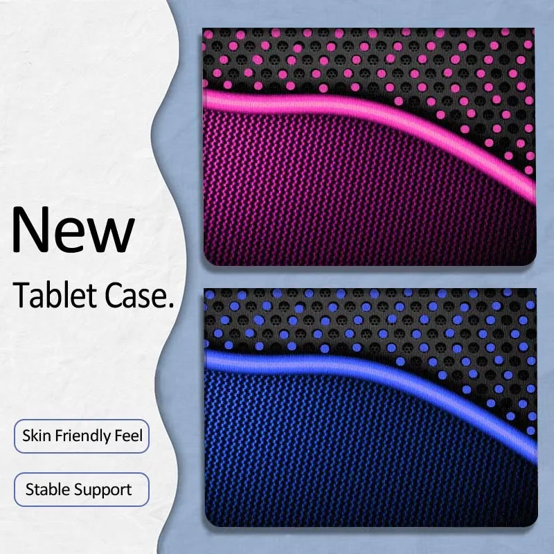 

Cool Blue Grid Pattern Gift For Xiaoxin Lenovo Tab P12 Extreme Legion Y900 Idea Pro GT 12.1 2025 Foldable Tablet Case