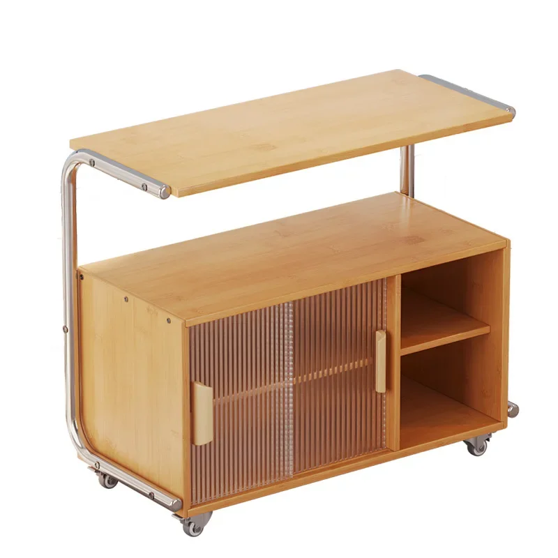 

Living room side table sofa side cabinet movable bedside corner coffee table balcony rack tea table