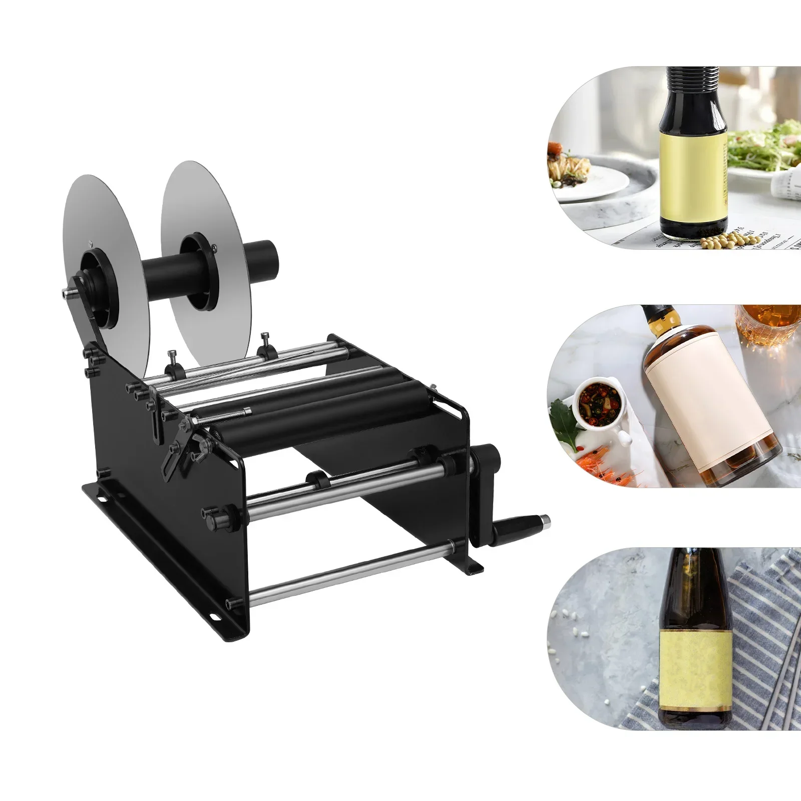 

Ручная этикетировочная машина для круглых бутылок, регулируемая этикетировочная машина, аппликатор этикеток, 15-20 шт./мин, MT-30 для ширины 25-120 мм, длина