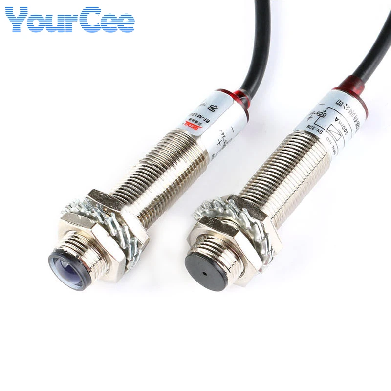 M12JG-30N1 M12 Laser Photoelectric Switch NPN Laser Sensor Switch Waterproof DC 20 meters Distance Normally Open B-NPN-O