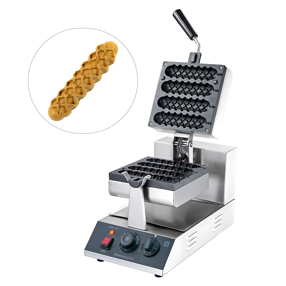 

Professional French Muffin Hot Dog Waffle Maker Commercial Manual Non Stick Muffin Sausage Machine