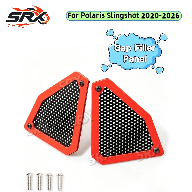 Machined Side Vent Grille Gap Filler Panel For Polaris Slingshot 2020 to 2026 Trike Decor Parts