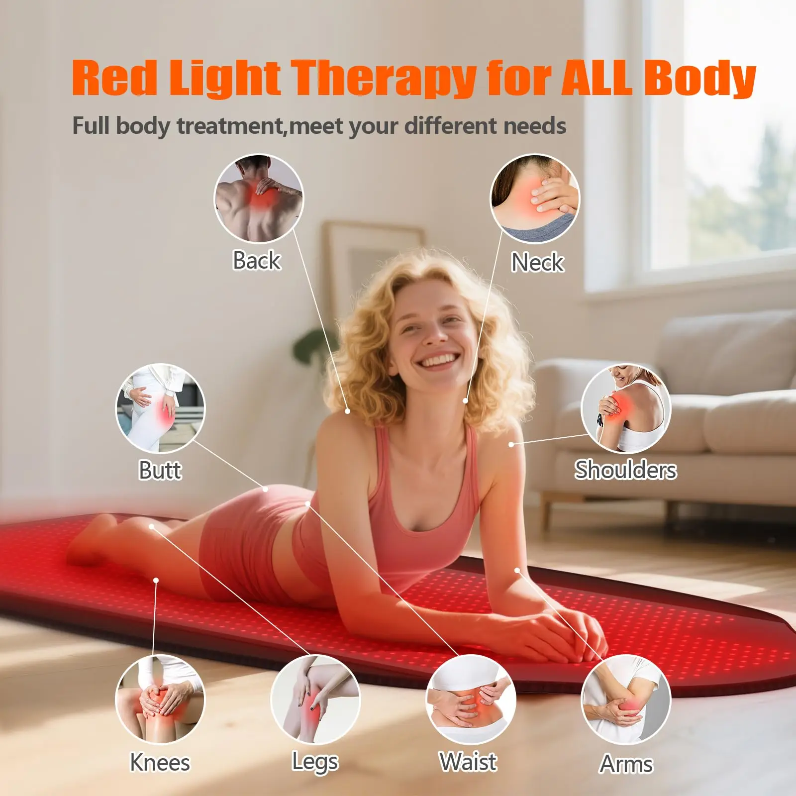 1370PCS LEDs Red Light Therapy Pads Skin Care 660nm&850nm 73