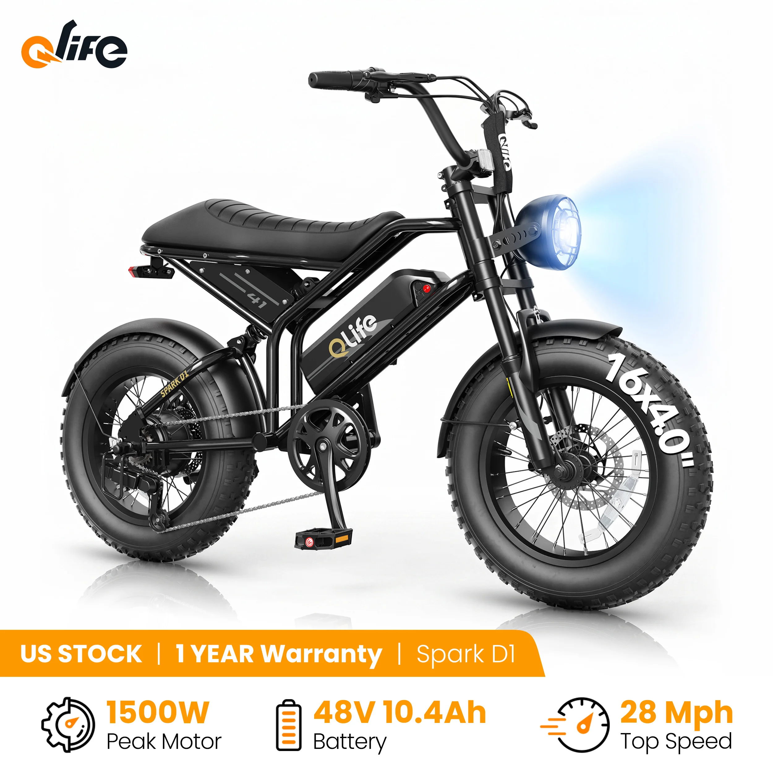 Mountain Biking Overalls - Qlife Spark D1 Yetişkinler İçin Elektrikli