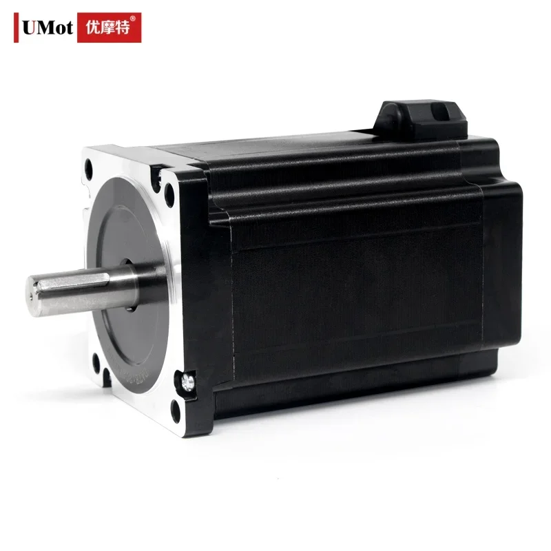 

UMOT 86*80mm Nema34 2Phrase 4.5nm 4A 1.36V Max Load 220n Hybrid Stepper Motor 14mm Shaft Stepper Motor for Cnc Automatic Machine