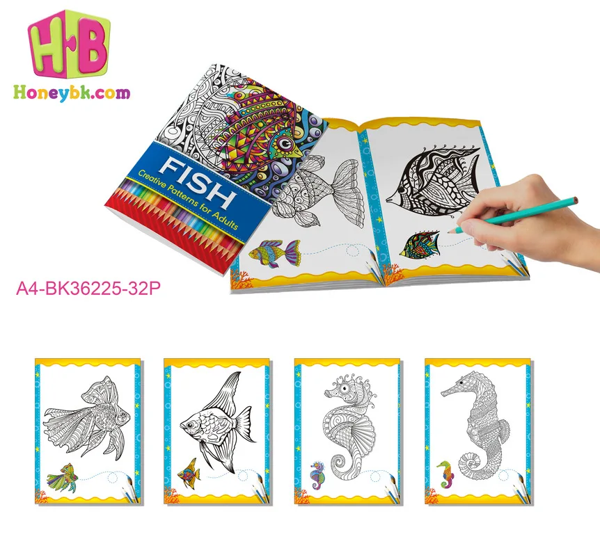 Children Colouring Book Early Learning Toddler Hand Drawn Doodle Book Drawing Book