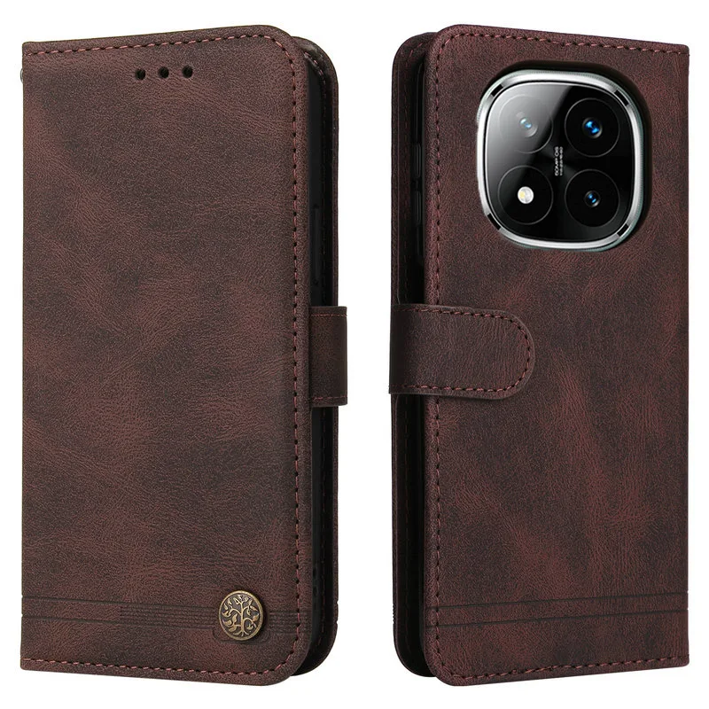 

For Xiaomi Redmi Note 15 Pro 5G 4G Luxury Case Leather Wallet Book Funda Redmi Note 14 Pro Plus Case Mi Note14 14s Flip Cover
