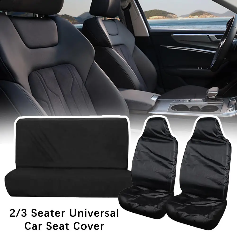 High-end 2/3 Seater Universal Car Seat Cover Waterproof Seat Four Season Dustproof Car Covers Repair Oxford Cloth Protector C7H4