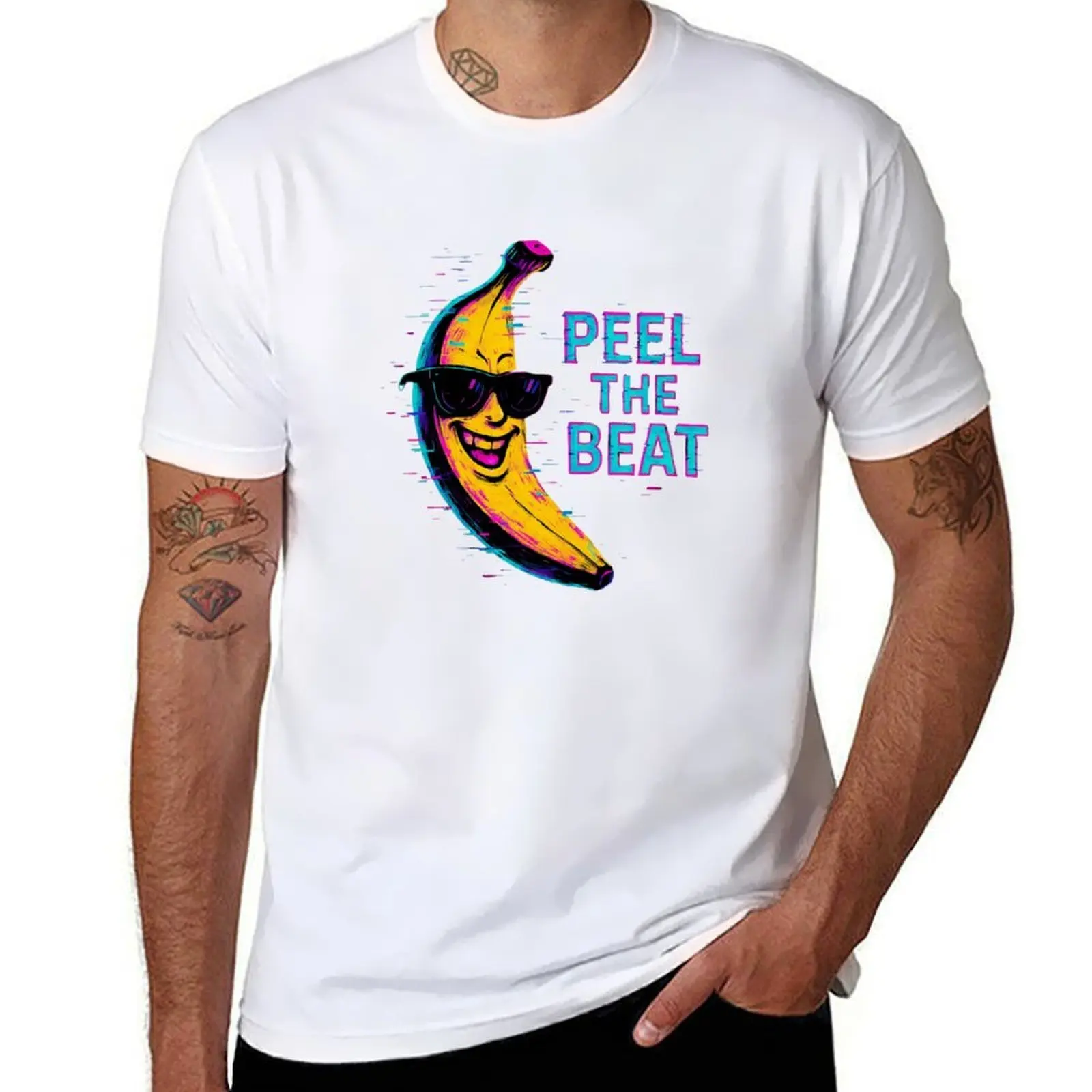 

Techno Banana – “Peel the Beat” T-Shirt man t shirt summer anime t shirts for man T-Shirt