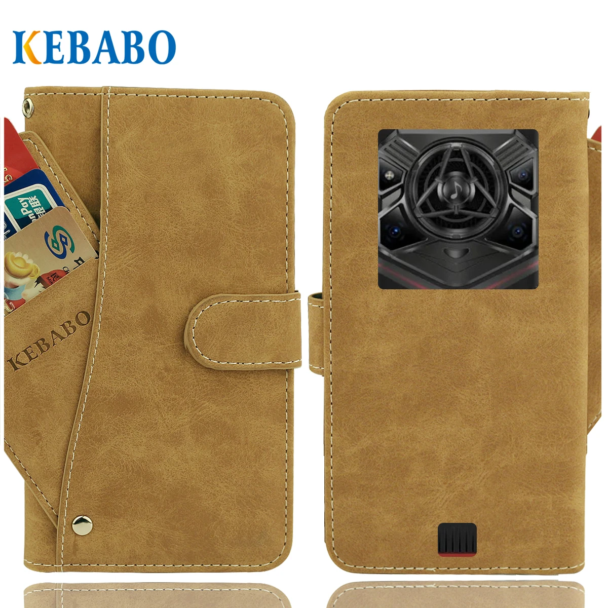 Vintage Leather Wallet Doogee Blade 20 Pro Case 6.6" Luxury Card Slots Slip-resistant Cover Phone Protective Cases Bags