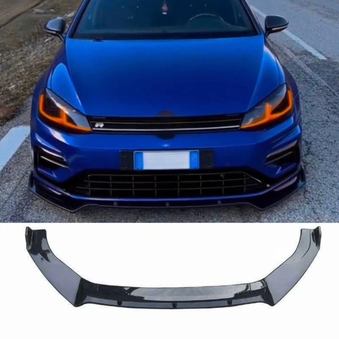 Fit for Volkswagen Golf 7/7.5 GTI RLINE R 2014-2020 3-Piece Max Front Lip Splitter Car Exterior Upgrade Accessory ABS Material