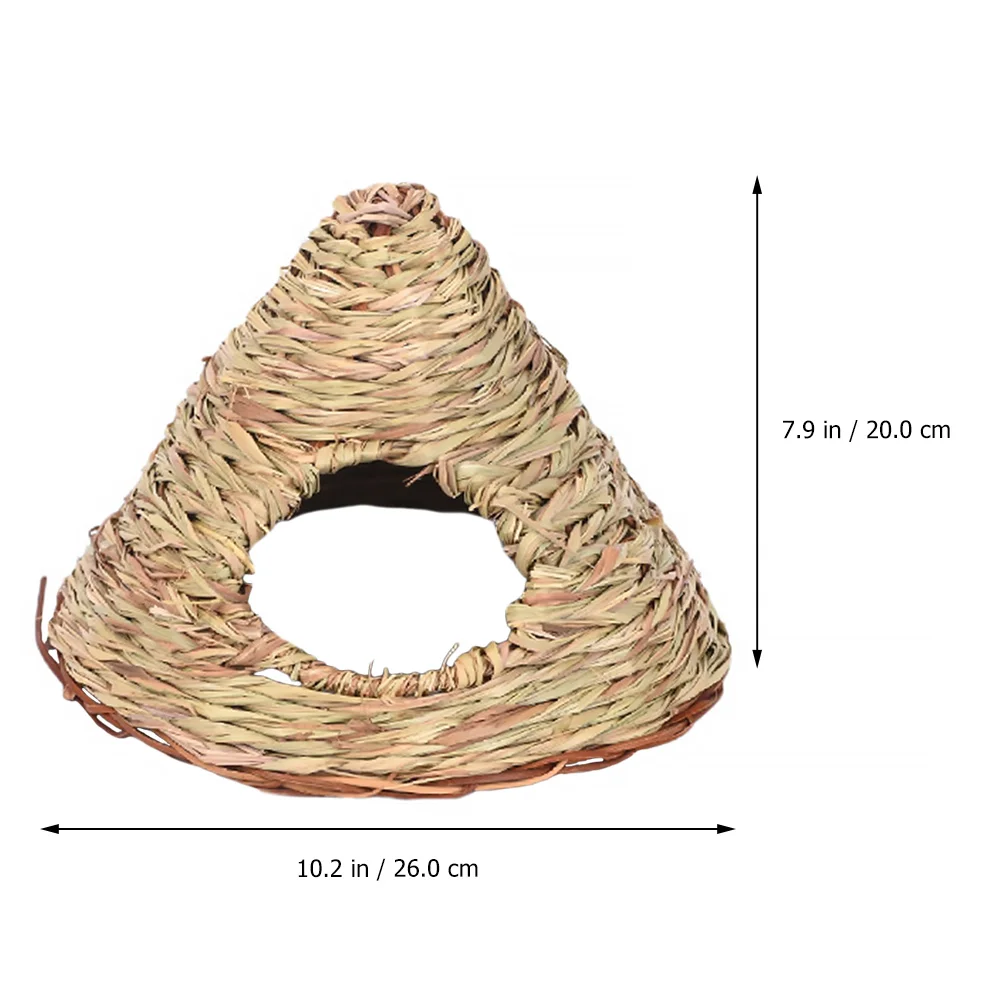 

1Pcs Straw Bird Natural Woven Nest Comfortable Pet Supplies Garden Decoration Sleeping Nest Roosting Bird Feeder