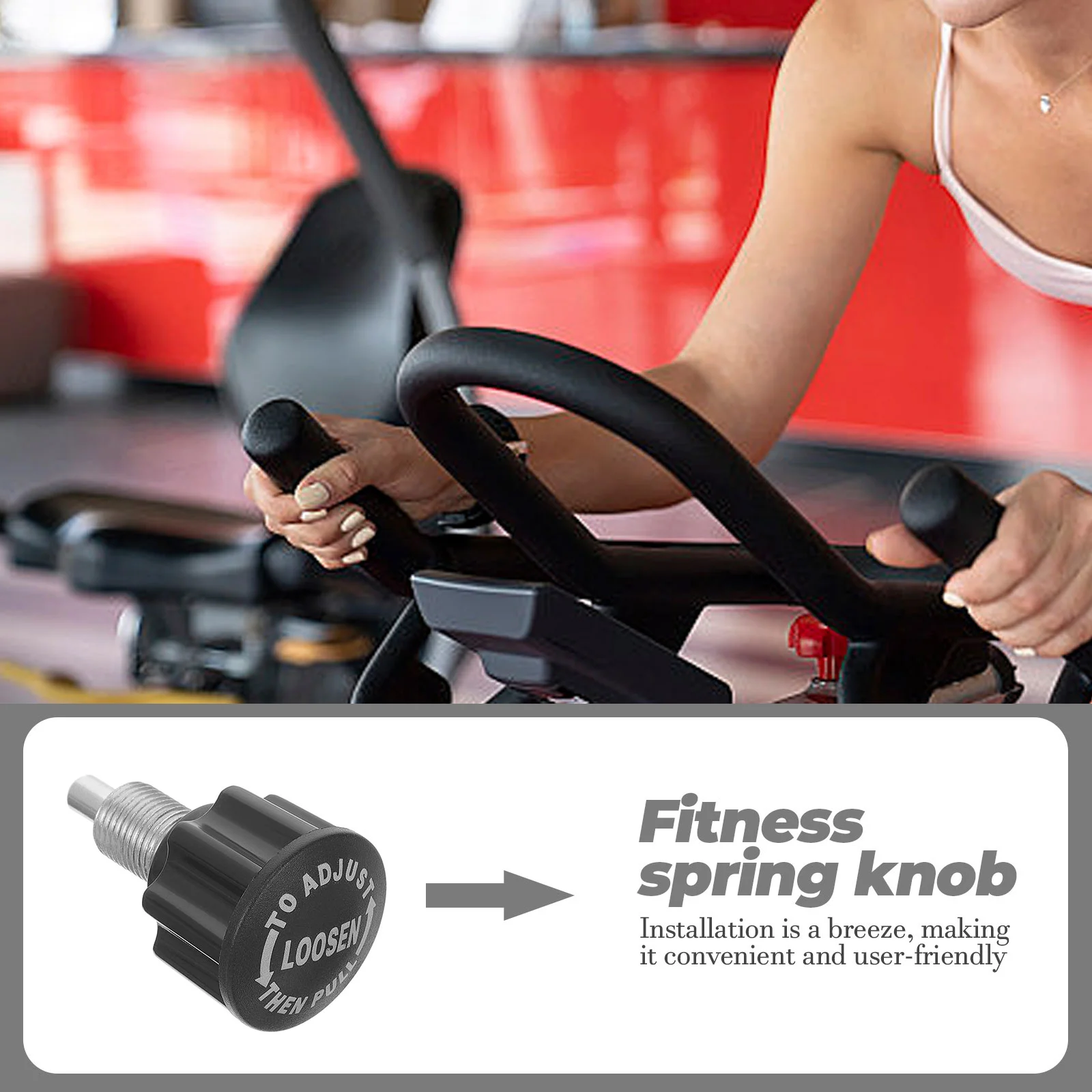 Rotating Pull Pin Replacement Parts for Fitness Adjust Bike Knob Exercise Convenient Screw Equipment Abs Machines