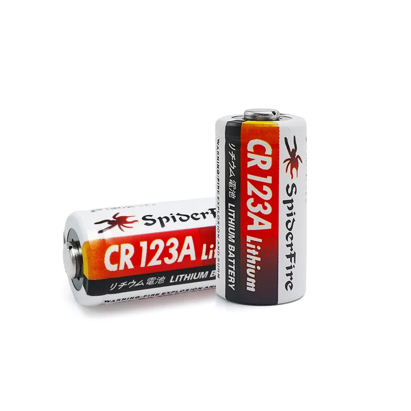 CR123A 3V Lithium Manganese Battery 1700mAh Non‑rechargeable Primary Battery for Security Alarm Door Sensor Tactical Flashlight