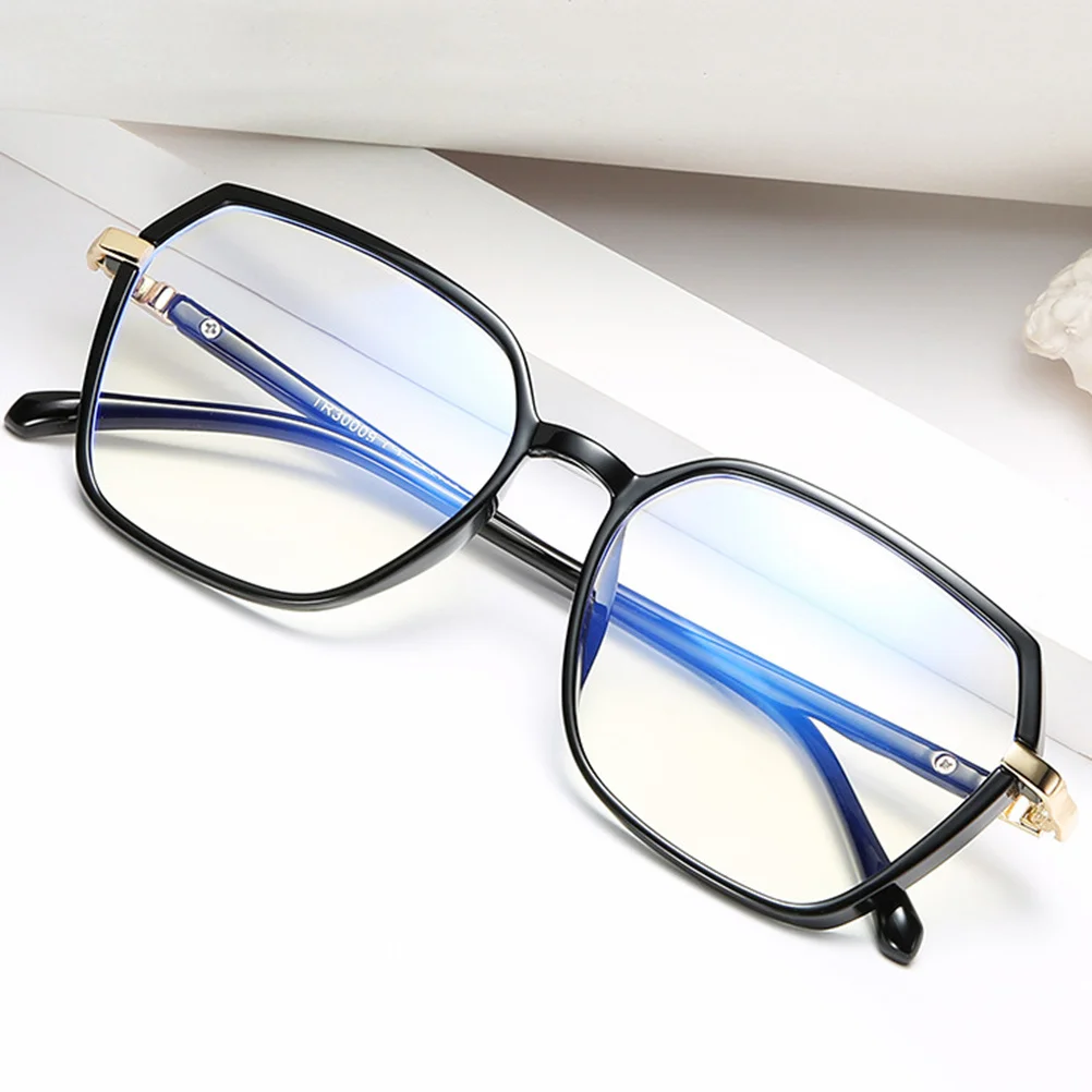 

1 Pair Anti-Blue Light Glasses Lightweight Metal Frame Eyeglasses For Women Men Fashion Computer Glasses Adult Unisex
