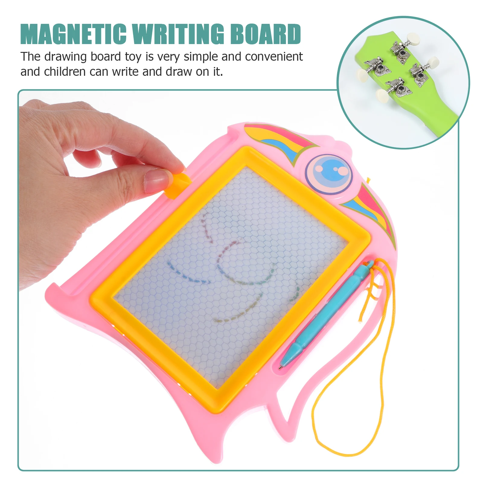 4pcs Children Drawing Board Kids Erasable Writing Boards Plastic Sketchpad Baby Toys Bright Color Safe Material