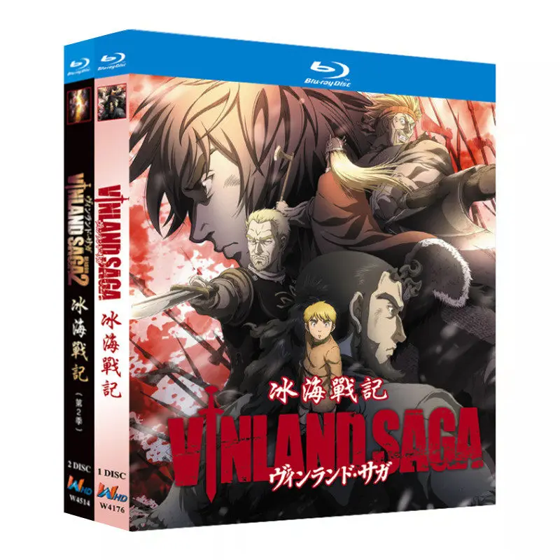 

Blu-ray Ultra HD Anime Vinland Saga Seasons 1–2 Box Set with Chinese Simplified Chinese Traditional English and Japanese
