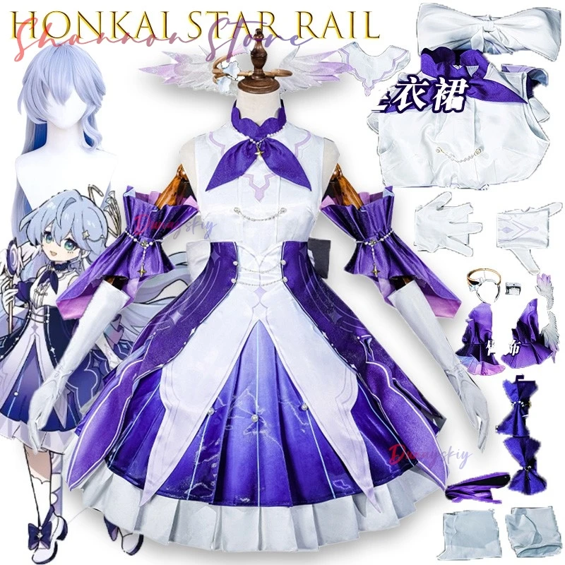 

Little One Robin Cosplay Game Honkai Star Rail Robin Cosplay 코스프레 Anime Dresses Wig Role Play Uniform Full Set Women Girls