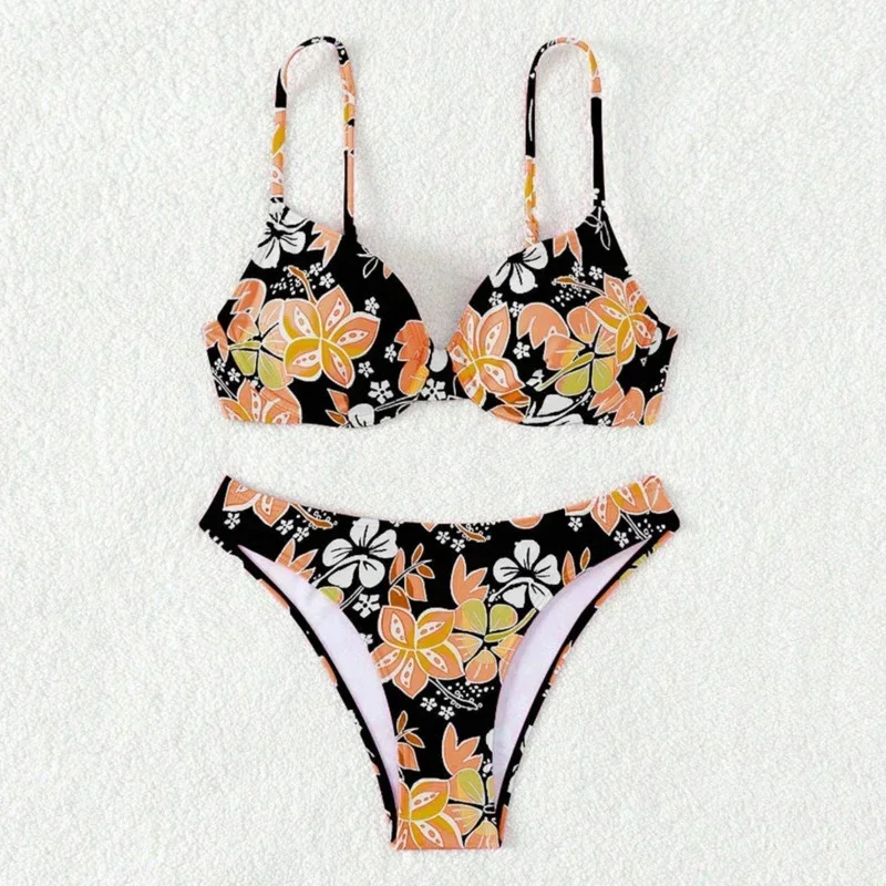 

Print Sexy Bikinis Women's Swimwear Female Swimsuit For Swimming Wear Bathing Suits Brazilian Bikini Set Beachwear Pool Bather