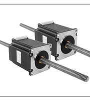 57 through type ladder type screw stepper motor T10 linear screw telescopic linear motor through type 76MM long