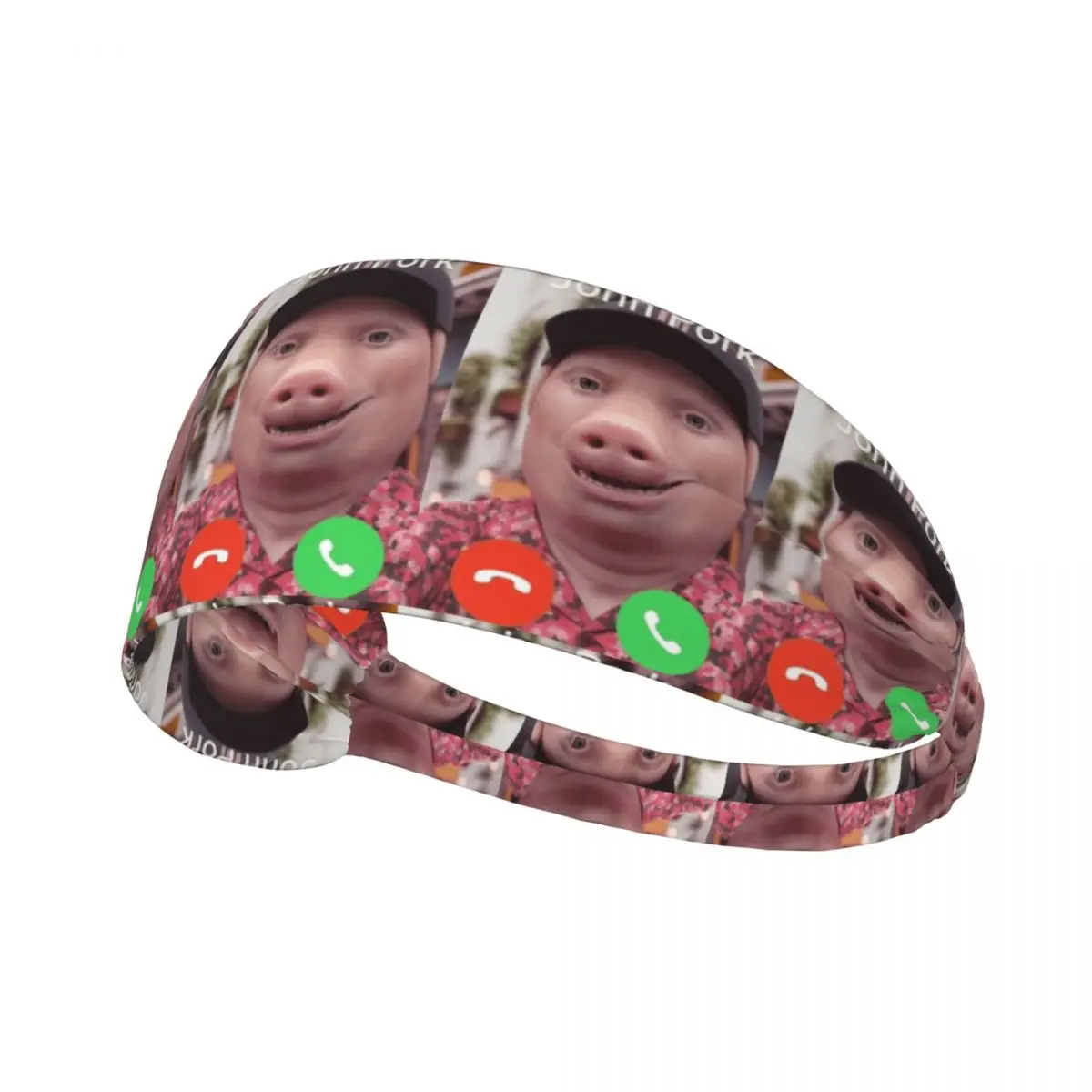 

Custom John Pork Facetime Sweatband for Men Women Quick Drying Sports Sweatband Gym Yoga Running