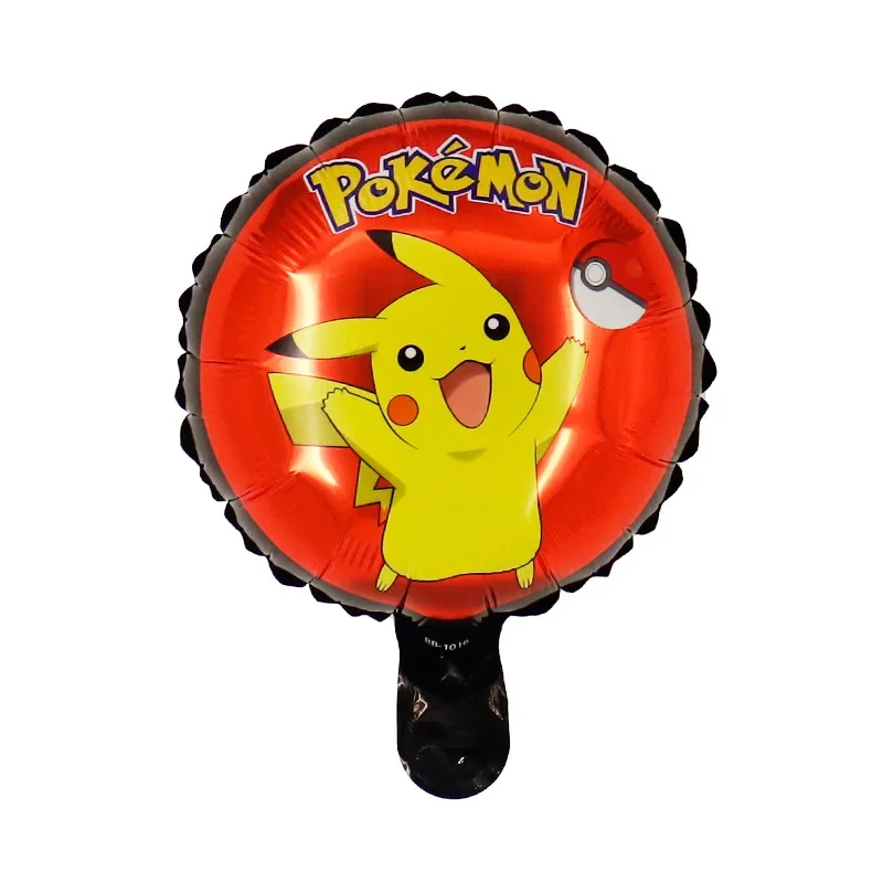 10 inch Pokemon ronde aluminium filmballon voor kinderverjaardagsfeestje Pikachu Squirtle cartoon bal baby shower speelgoed cadeau