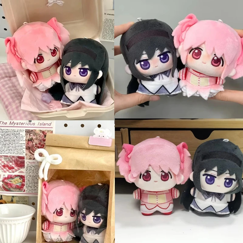 

10 см Puella Magi Madoka Magica аниме периферия Madoka Kaname Homura Akemi Q версия плюшевая кукла игрушка Kawaii Декор для фанатов подарок