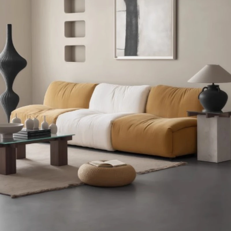 

French Apartment Fabric Couch Living Room Module Nordic Small Lounge Sofas Chaise Bedroom Sectional Canape Salon Home Furniture