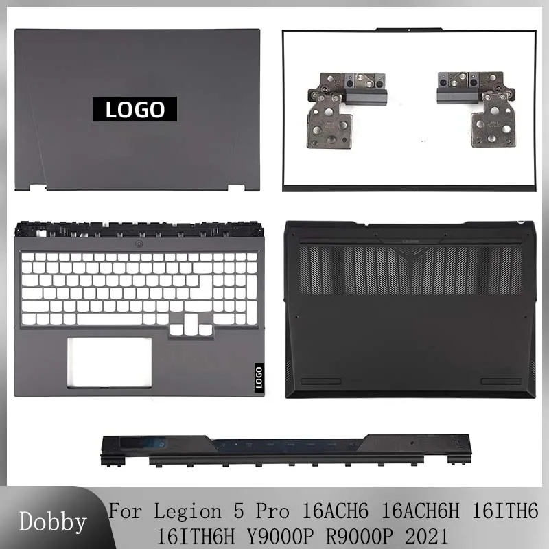 

New Back Cover/Bezel/Palmrest/Bottom Case/Hinge Cover For Lenovo Legion 5 Pro 16ACH6 16ACH6H 16ITH6 16ITH6H Y9000P R9000P 2021