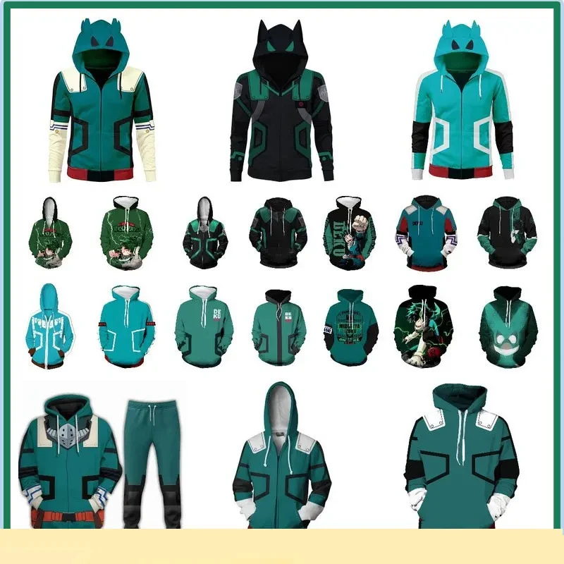 

✿2026✿Foreign trade new Japanese anime My Hero Academy 3D digital printing men's printed hooded sweatshirt jacket✿