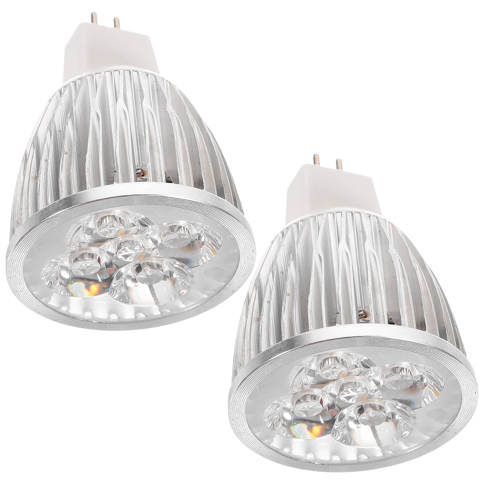 

2pcs Heater Bulb Wax Warmer White GU10 Halogen Light Bulbs LED MR16 3W Energy Efficient Soft Warm Lighting Scented Wax