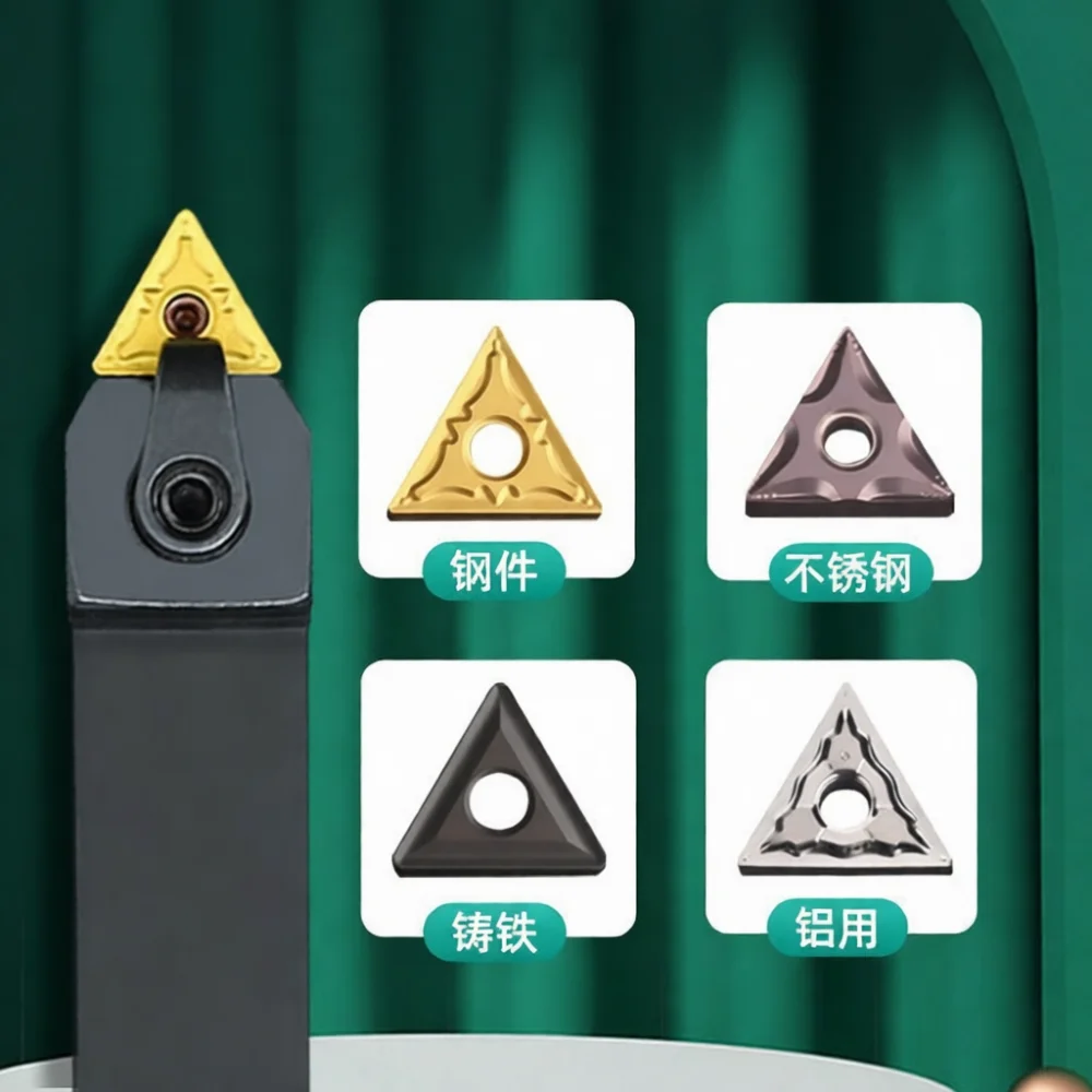 For Tonghui External Lathe Tool Holder MTENN WTENN Bar 60 Degree Triangle Insert Shank CNC Precision Metal Machining Tool