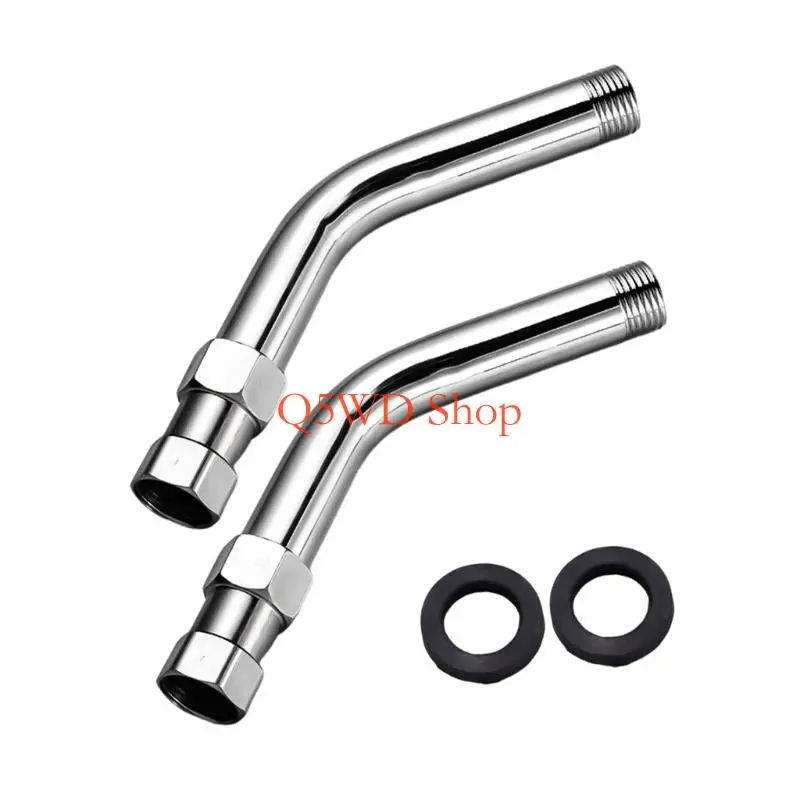 

Q5WD 2 set Steel Shower Connectors Leakproof Seal for Enhances Sprays Coverage