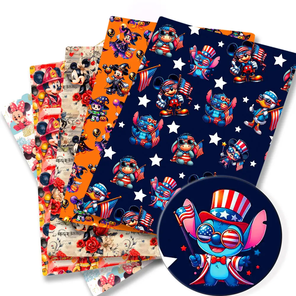 

Ткань Disney 140x50 см, хлопковая ткань с героями мультфильмов, лоскутная ткань, детский домашний текстиль, шитье, кукольное платье, занавеска, полиэфирная хлопковая ткань