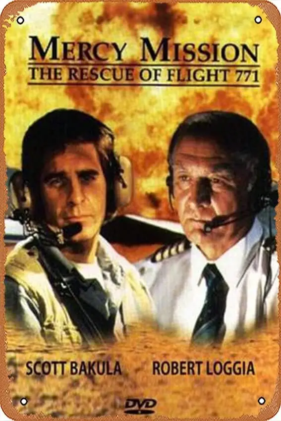 Mercy Mission: The Rescue of Flight 771 Tin Sign Metal Vintage Tin Signs Bar Cafe Home Wall Decor Retro movie Poster 8x12 Inch