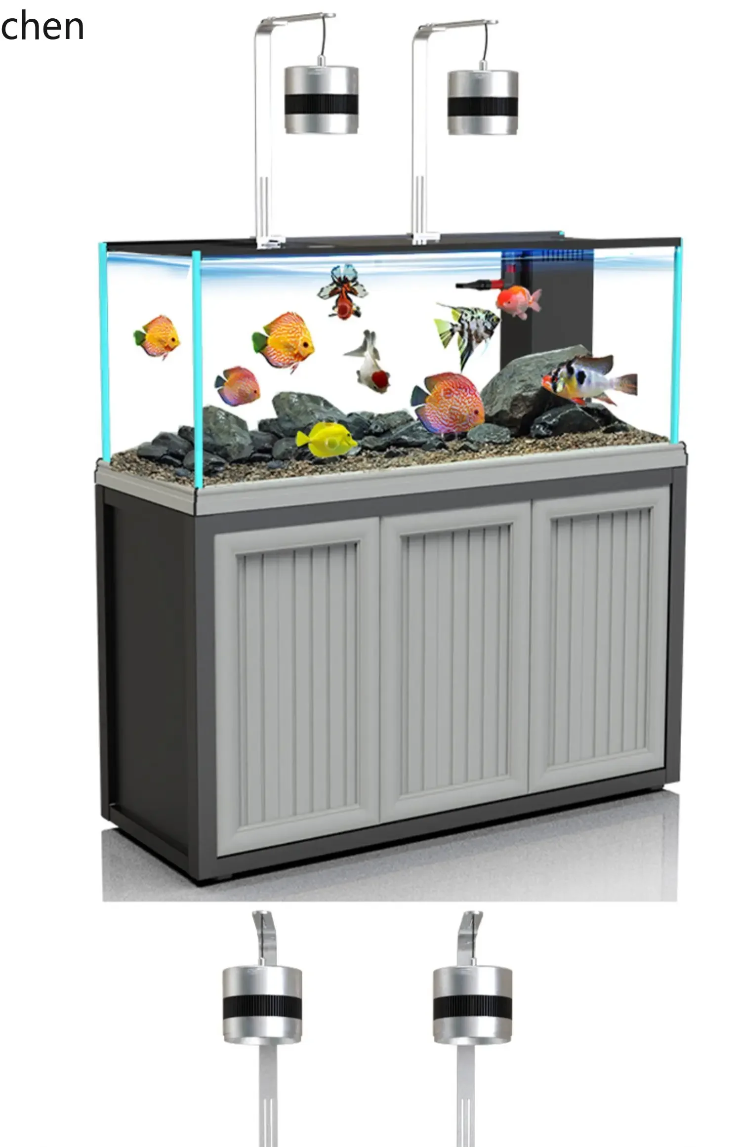 ZML Fish Tank Living Room No Water Change Needed Bottom Filter Aquarium Large Medium Small Stream Home Use