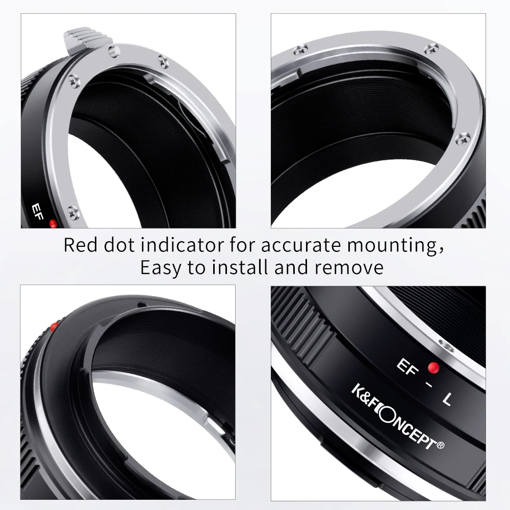 K&F Concept EOS to LSL Lens Adapter Canon EOS EF EFS Mount Lens to Leica TL TL2 CL SL SL2 Panasonic S1 S1R S1H S5 Sigma fp fpL