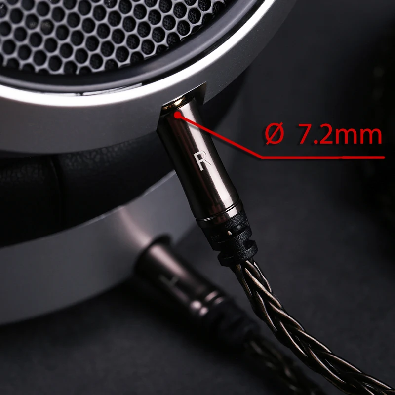 OPENHEART 16 코어 헤드폰 케이블 1 ~ 2 잭 듀얼 3.5/2.5/4.4mm/XLR 밸런스 케이블, 히피만 데논 교체 케이블 2m 3m 